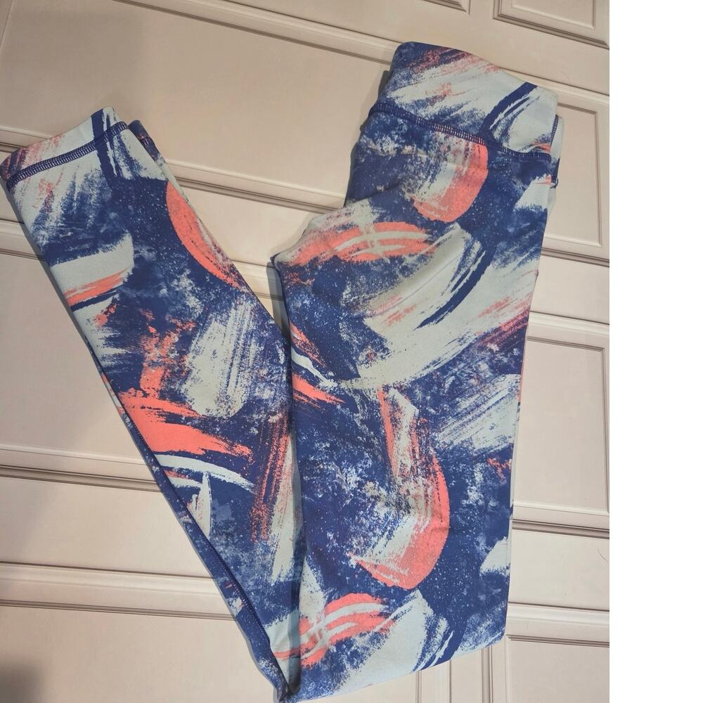 Ivivva by Lululemon Girls Size 12 Abstract Geometric Prism Leggings